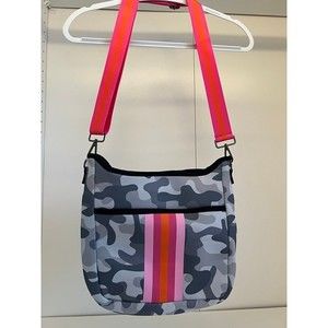 Neoprene Compact Crossbody Bag - Light Camo